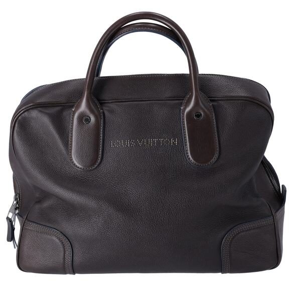 Louis Vuitton Soft Briefcase Cuir Siwa Business Bag M95778 Dark Brown Leather - Picture 1 of 9